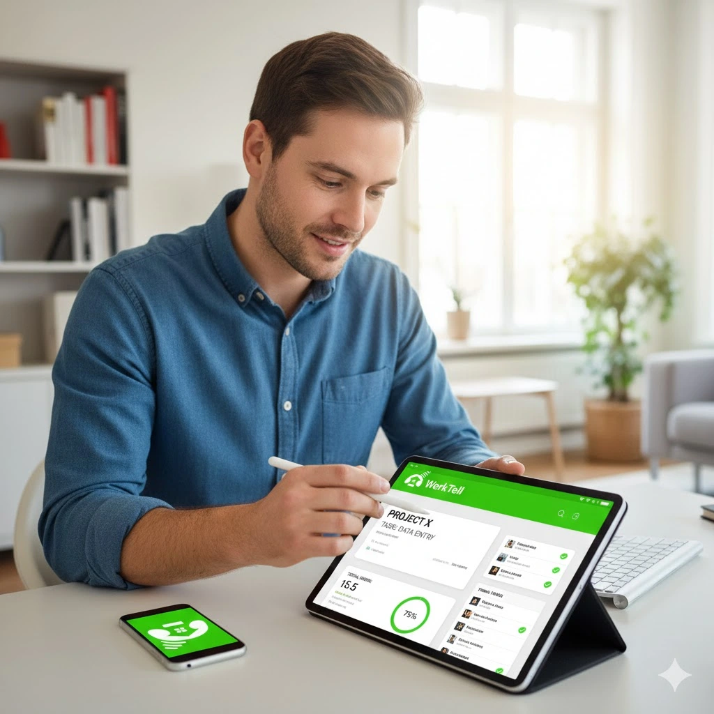 Werk Telefoon softphone op smartphone